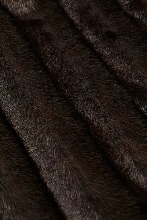 Abrigo efecto peludo