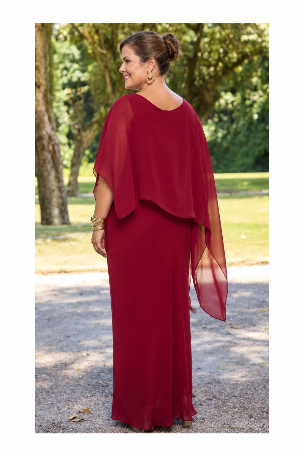 Vestido Hungría Marsala