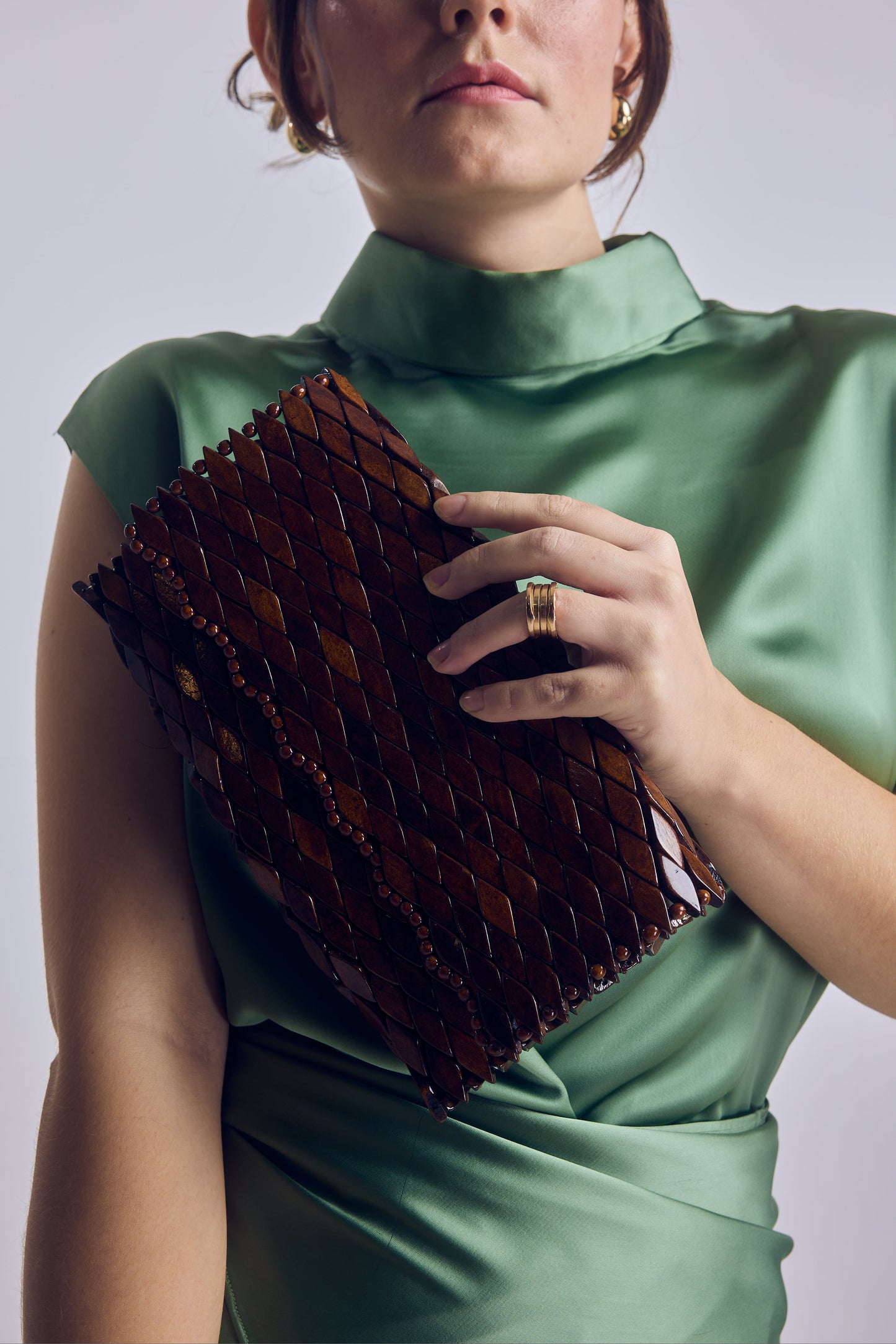 Clutch Rectangular Cafe Brasil