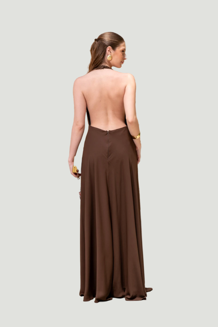 Vestido Marrocos Café