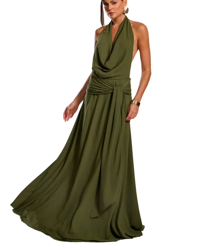 Vestido Marrakech Verde Oliva