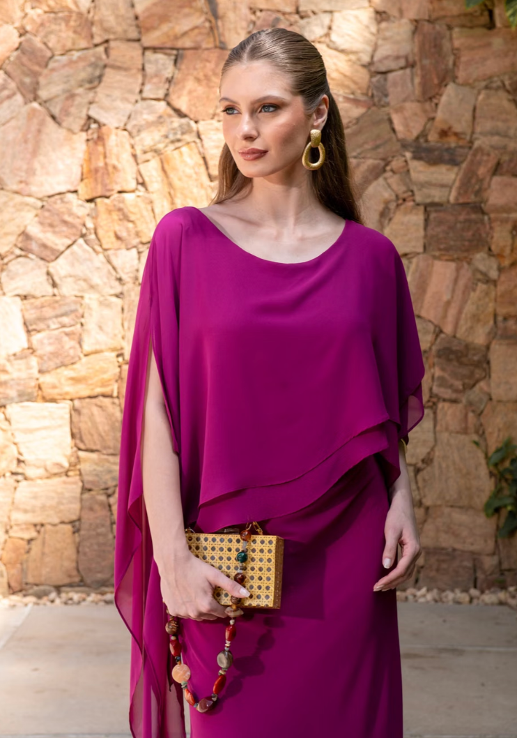 Vestido Hungría Fucsia