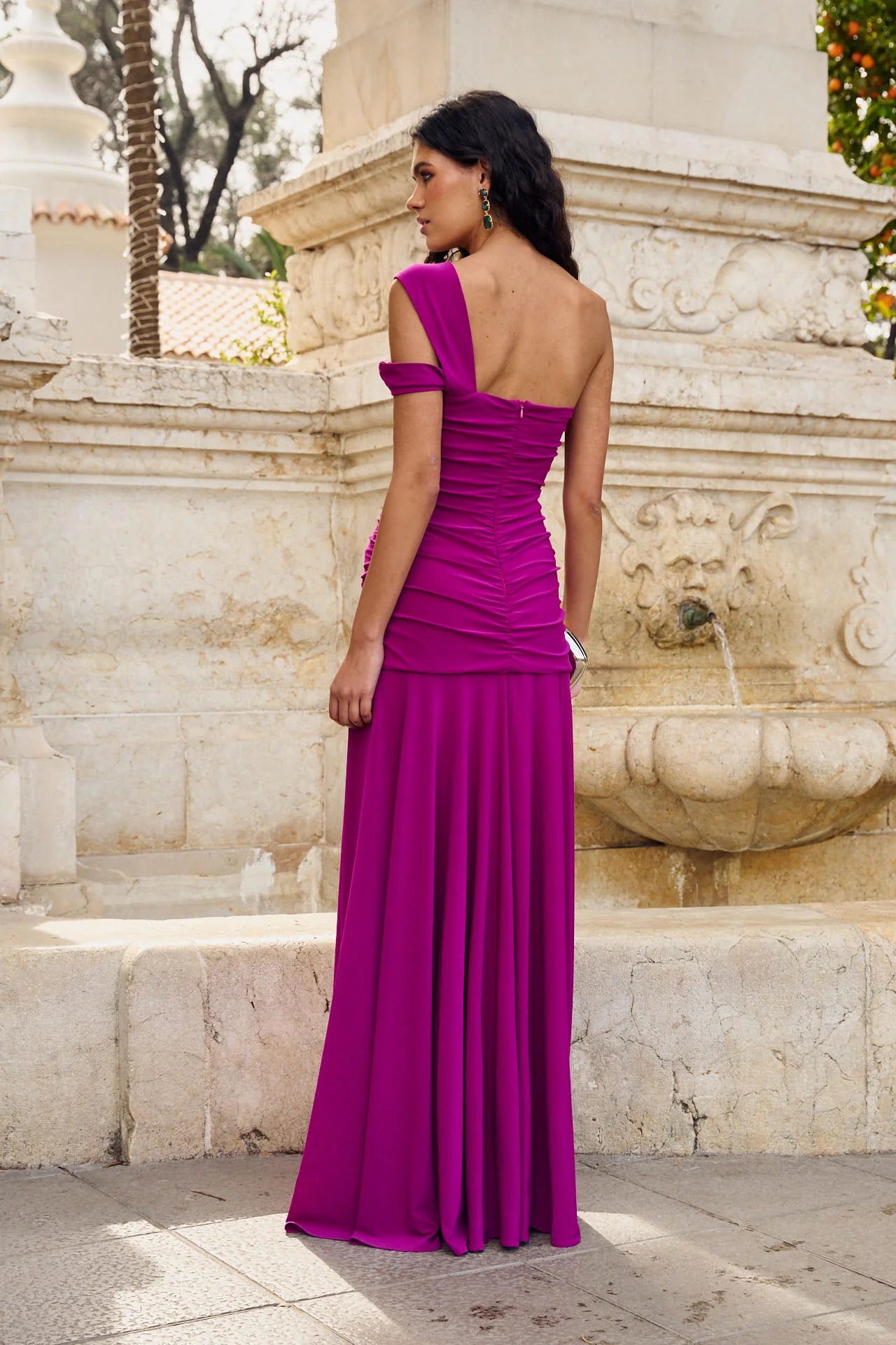 Vestido Cumbia Fucsia