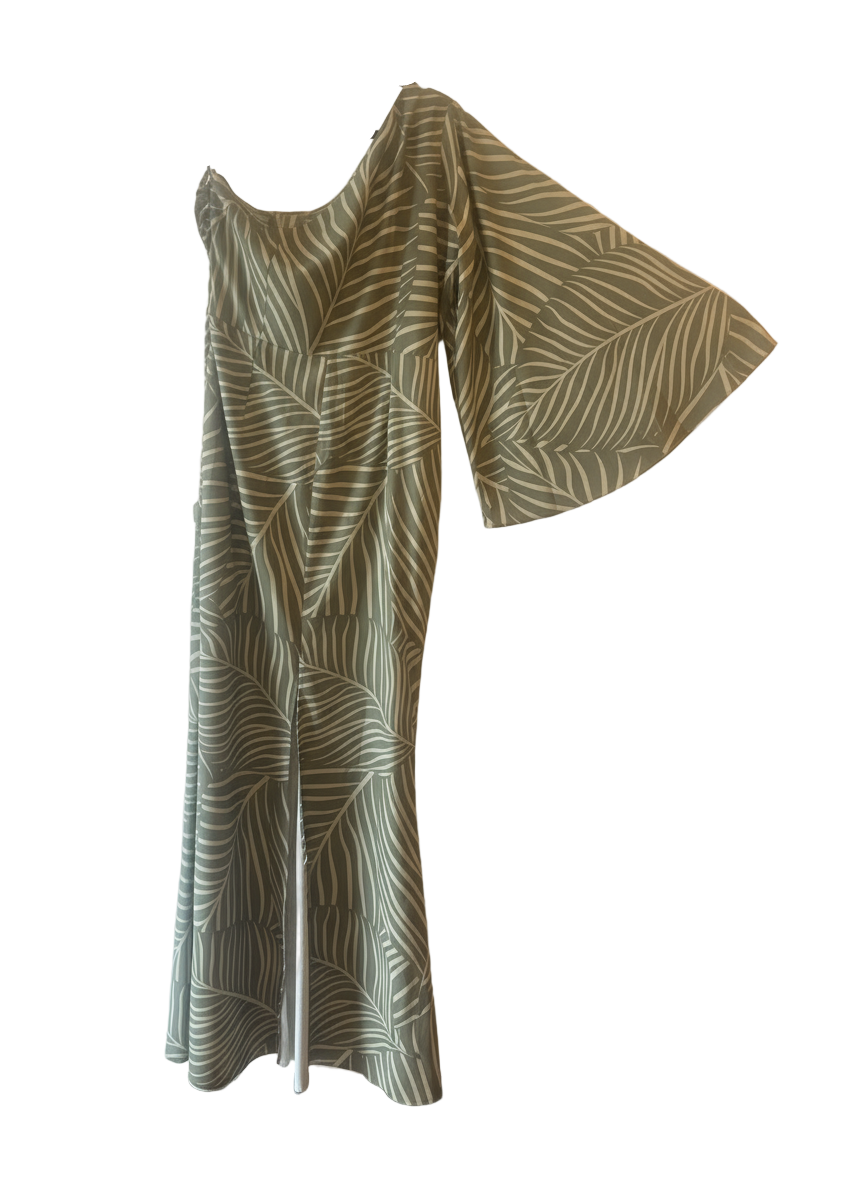 Vestido Hojas Verde