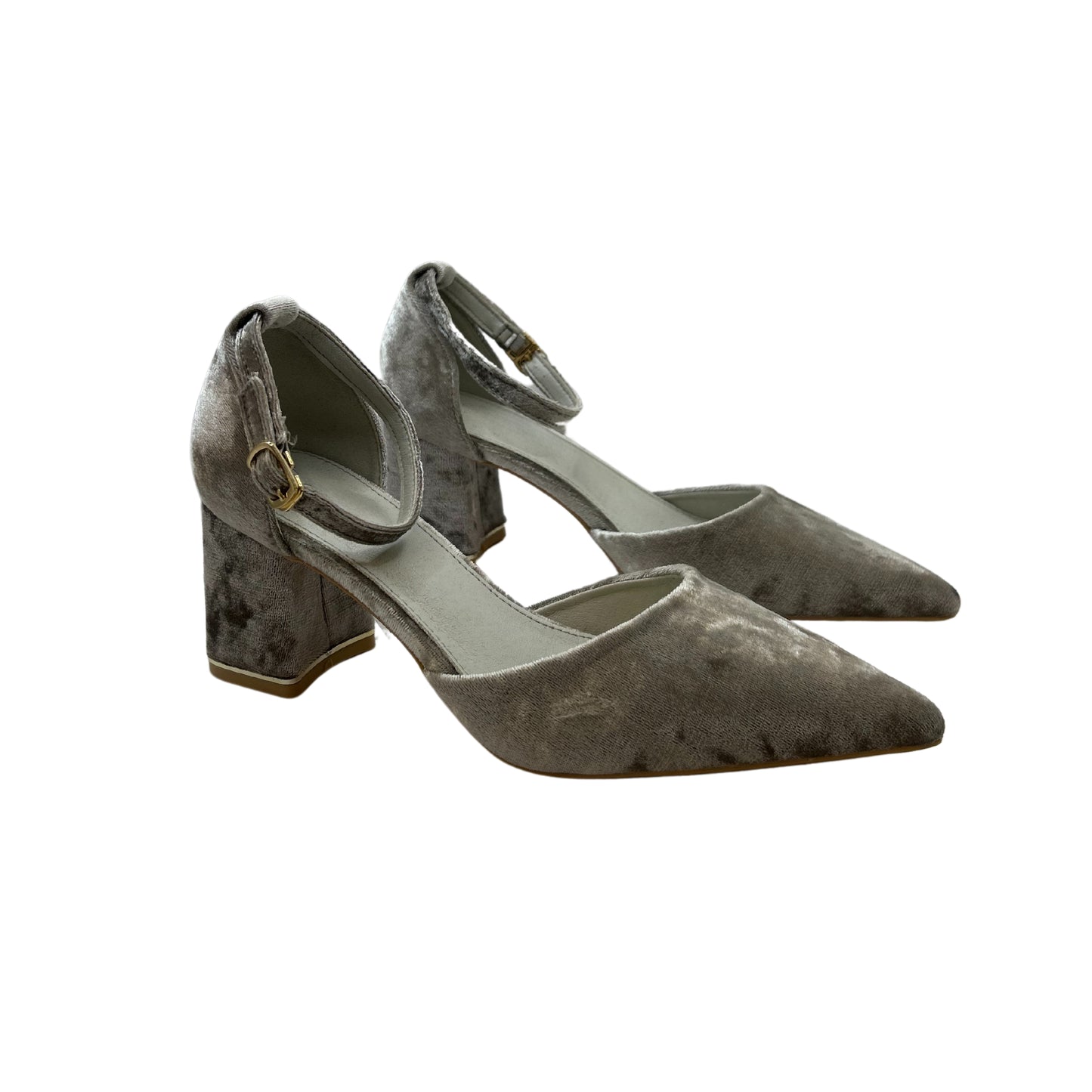 Tacones Gamusa Gris