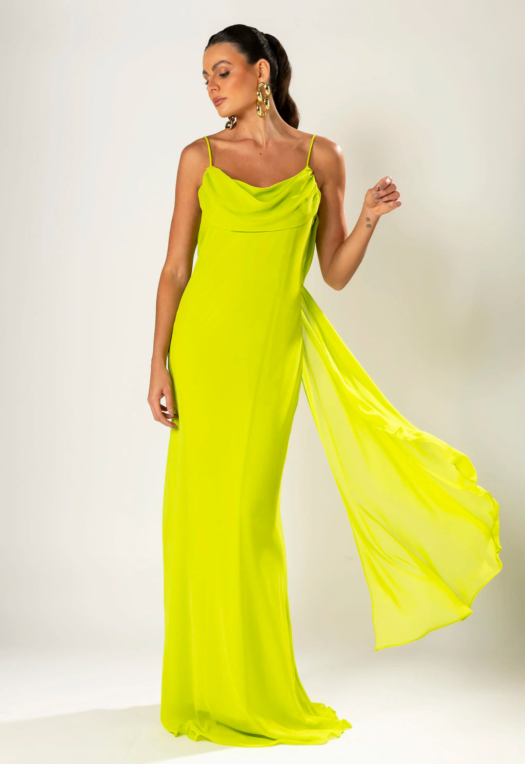 Vestido Brasil Verde Fluor
