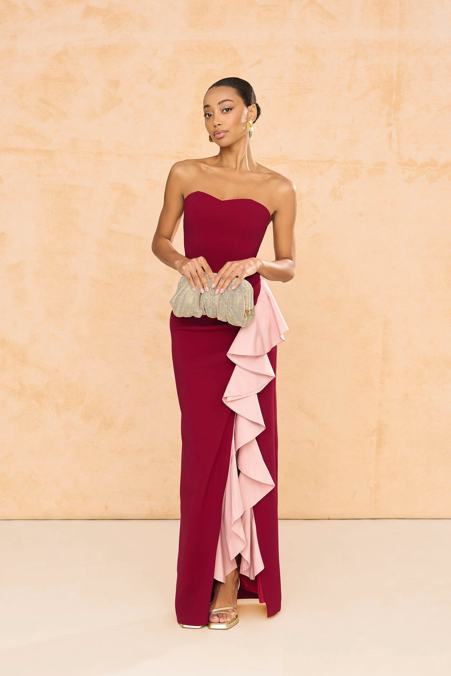 Vestido Macarena Granate