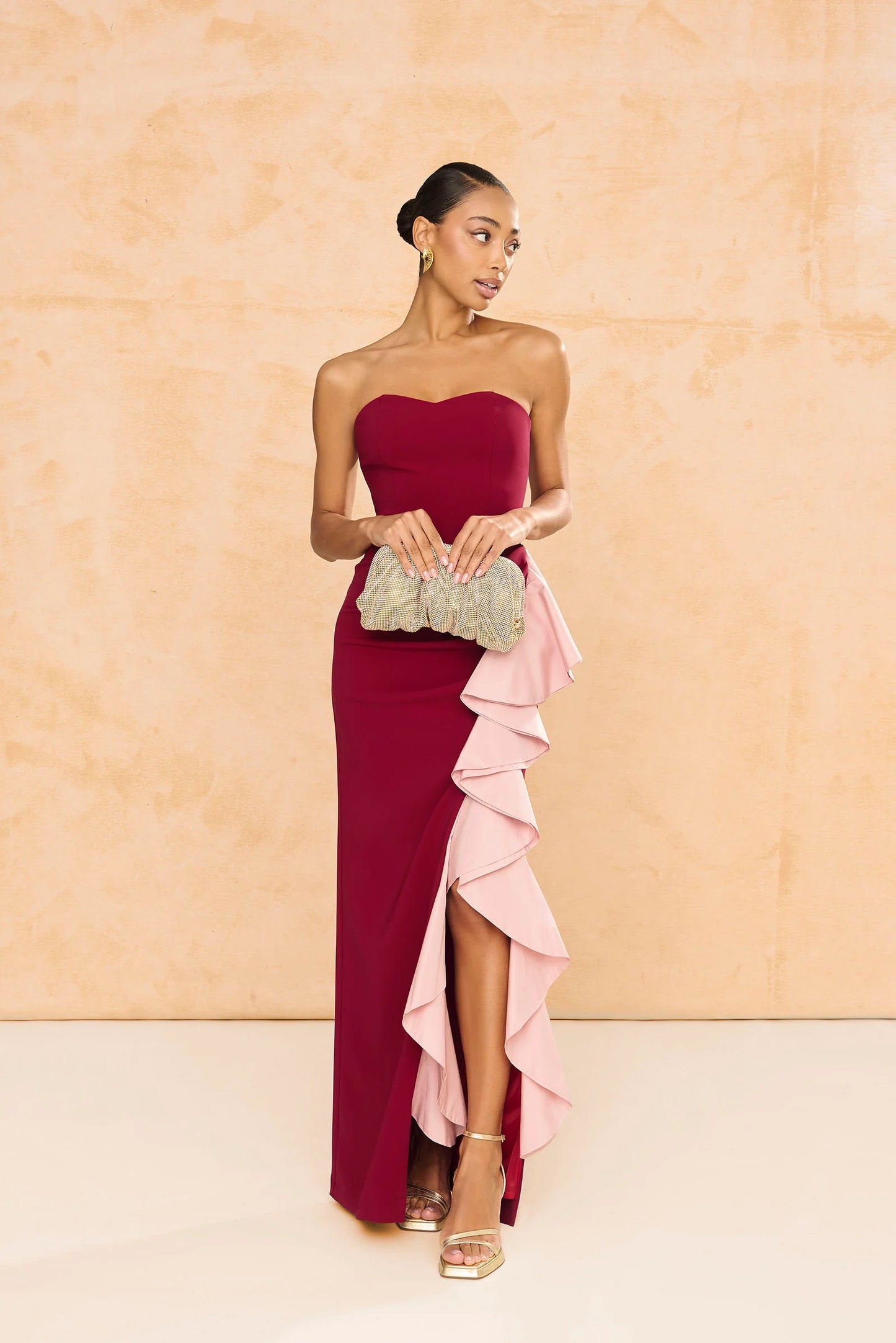 Vestido Macarena Granate