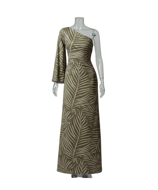 Vestido Hojas Verde