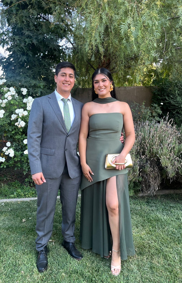  con Vestido Monaco Verde