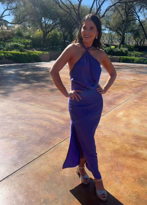  con Vestido Marlene Morado