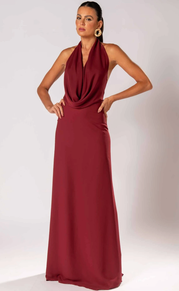 Vestido Marrocos Marsala