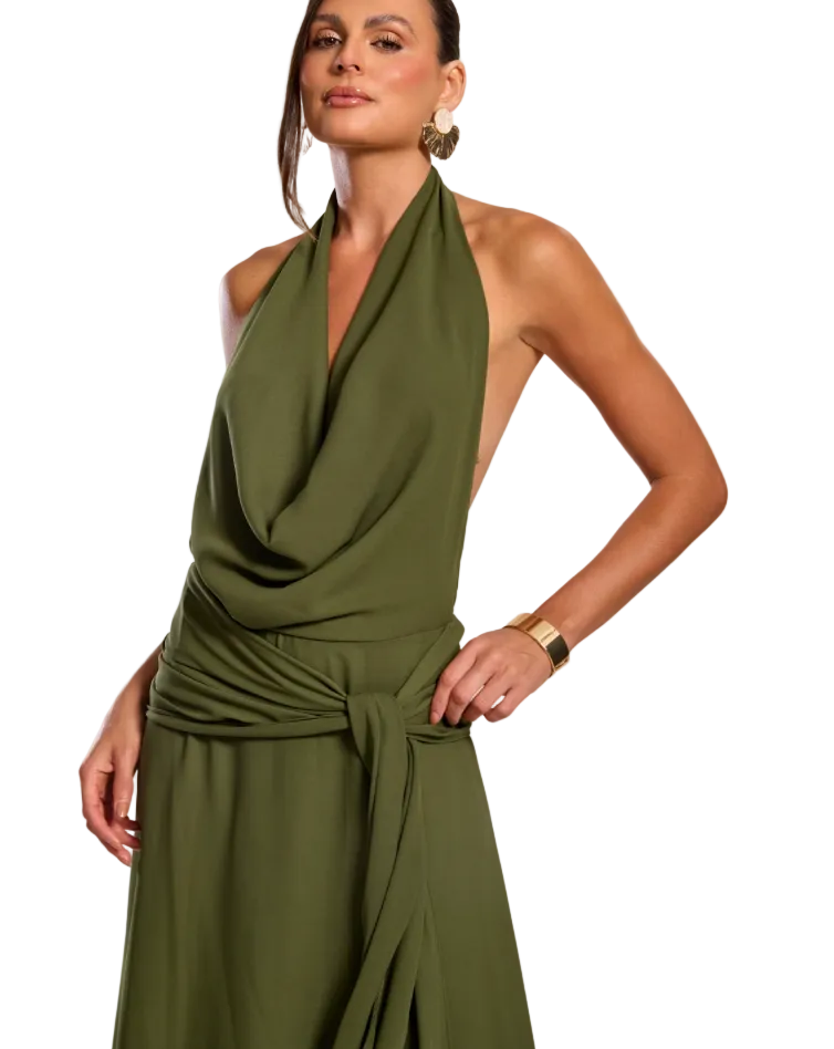 Vestido Marrakech Verde Oliva