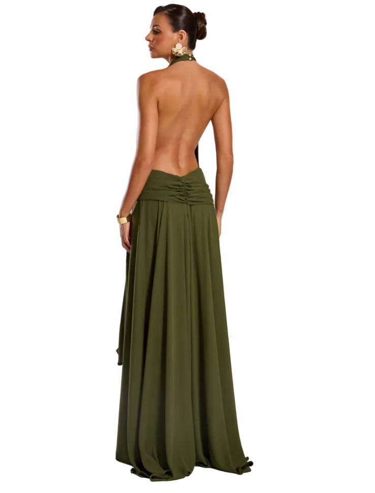 Vestido Marrakech Verde Oliva