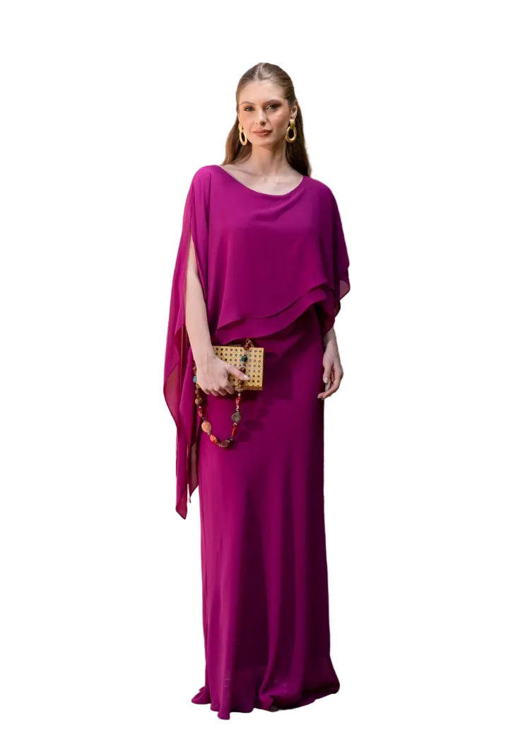 Vestido Hungría Fucsia