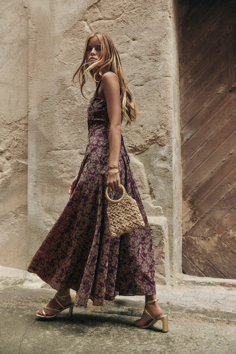 Bolso Crochet Dorado