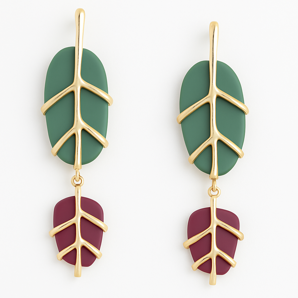 Aros Hoja Verde & Burdeo