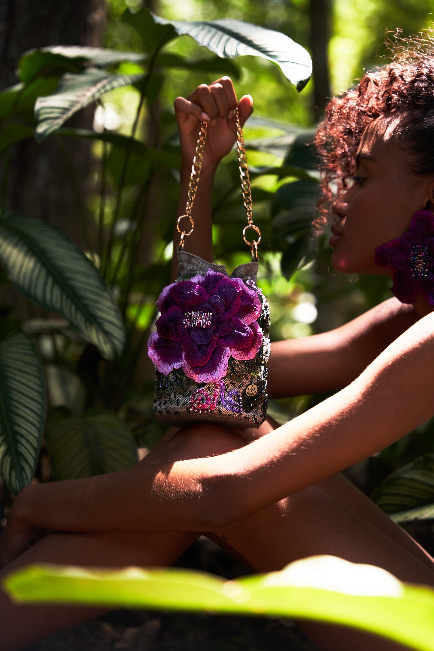 Cartera Flor Morada