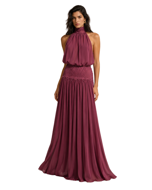 Vestido Daphne Ciruela