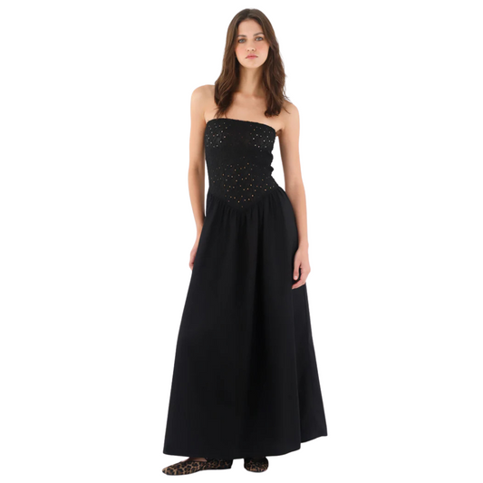 Vestido Strapless maxi