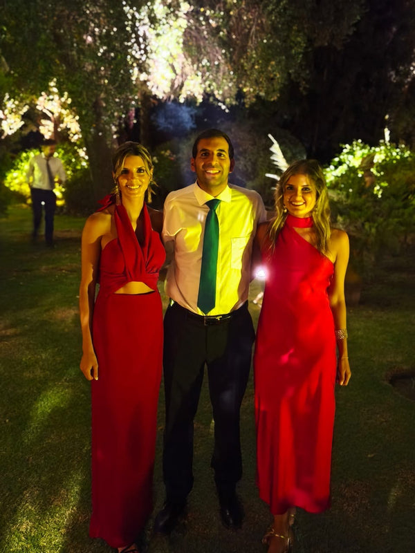  con Vestido Arabis Rojo