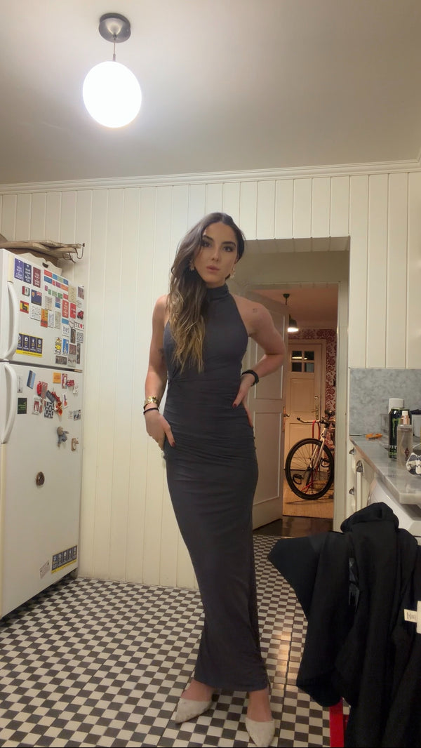  con Vestido Grafito
