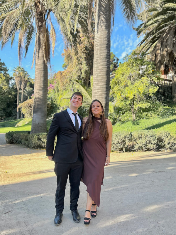  con Vestido Alhambra-Marrón