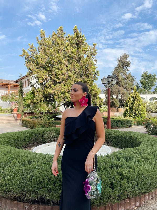  con Aros Jardín Fucsia XL