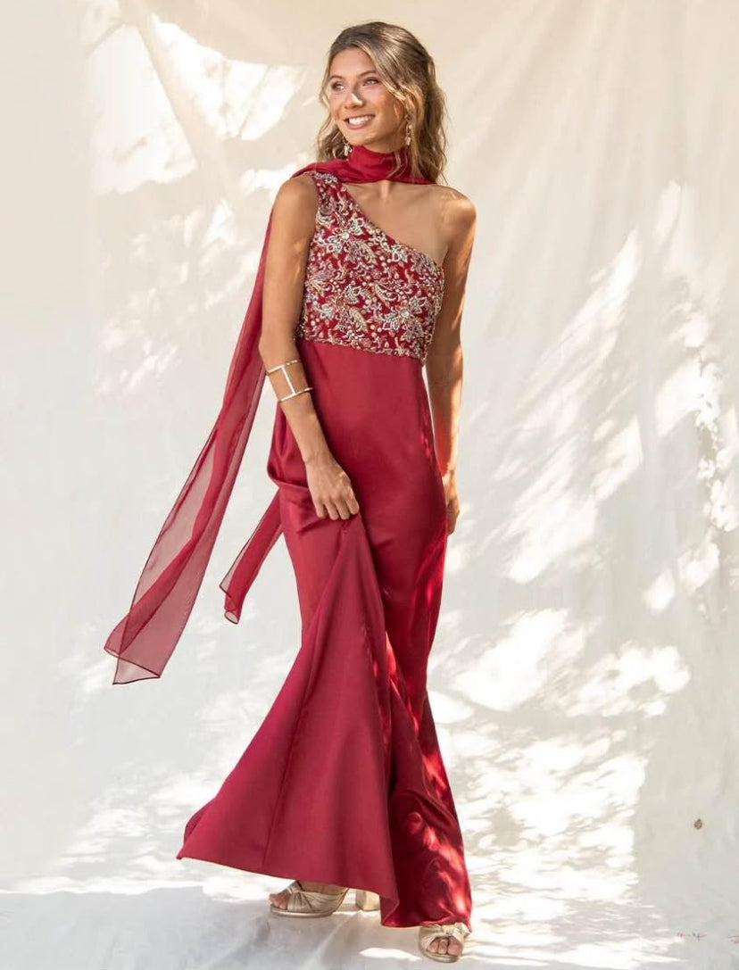 Vestido roca bordado