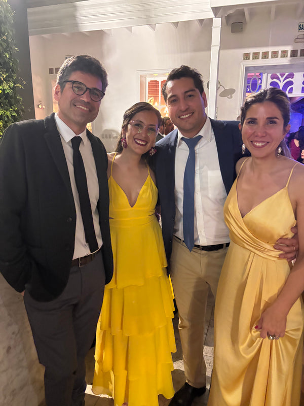  con Vestido Fernanda Amarillo