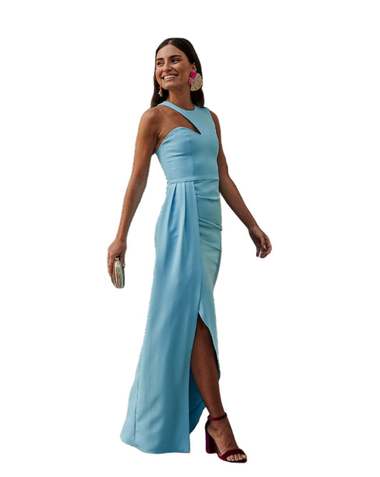 Vestido Corina Celeste Talla L