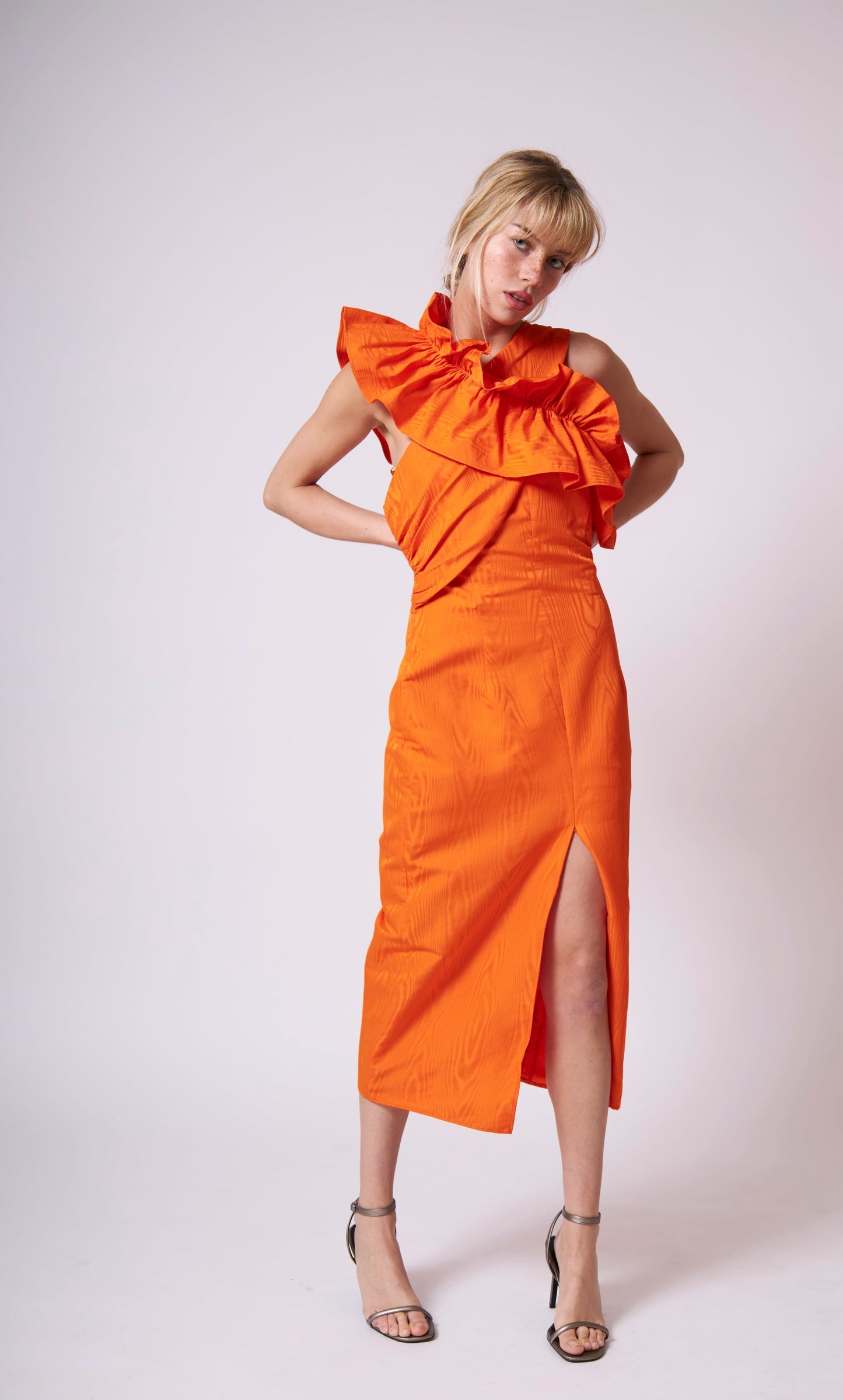 Vestido Midi Voila Naranja S