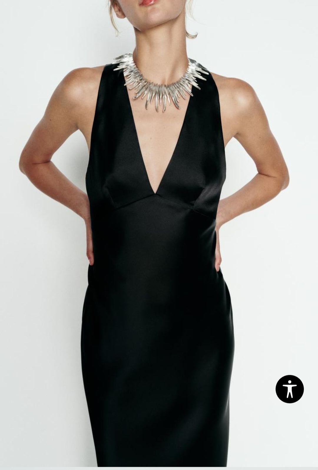 Vestido zara negro