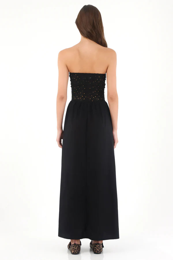Vestido Strapless maxi