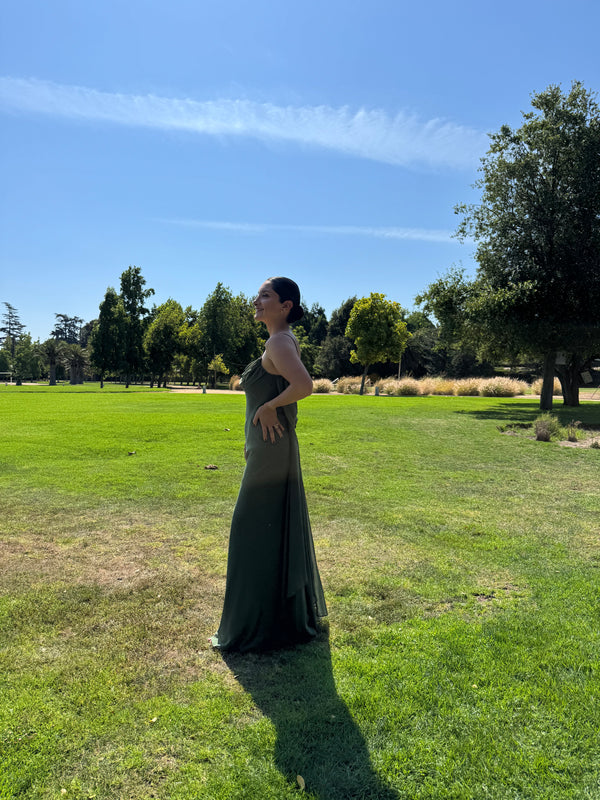  con Vestido Brasil Verde Oliva