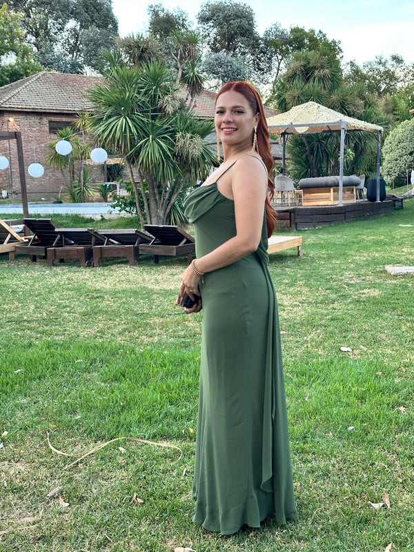  con Vestido Brasil Verde Oliva