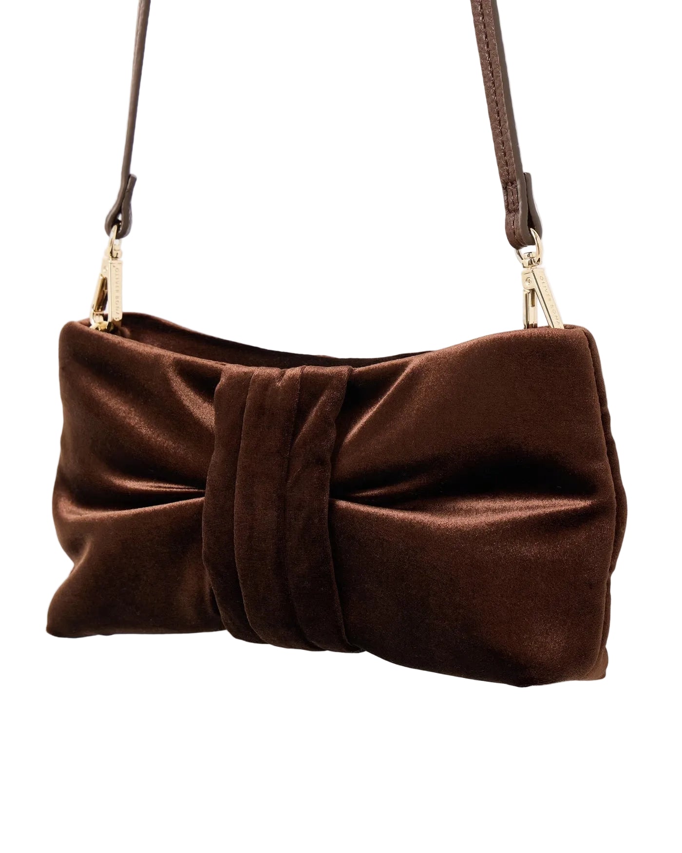 Clutch Terciopelo Café