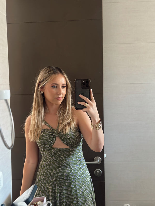  con Vestido Laos Verde