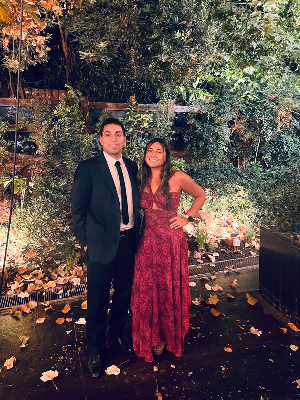  con Vestido Laos Frambuesa