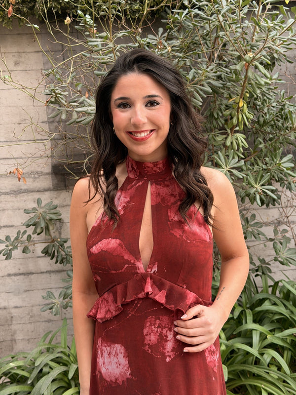 lauraherreravr con Vestido Rosario Estampado