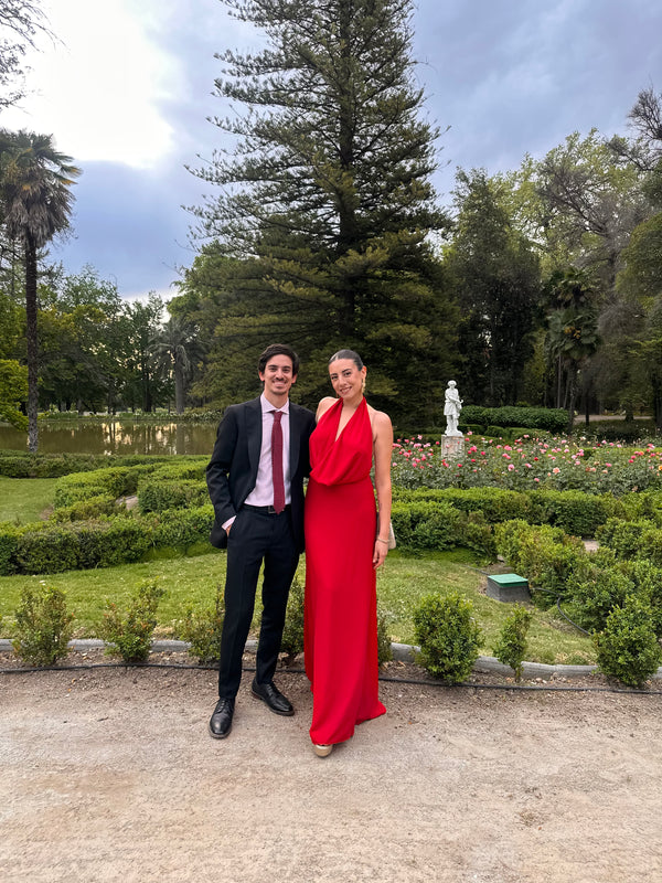  con Vestido Marrocos Rojo