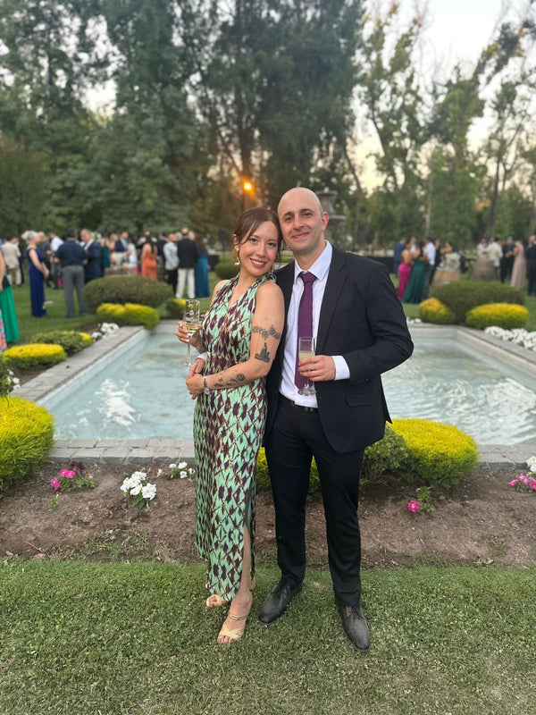  con Vestido Renatta Rombos