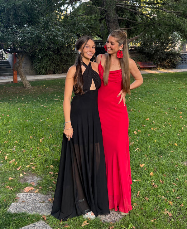  con Vestido Brasil Rojo