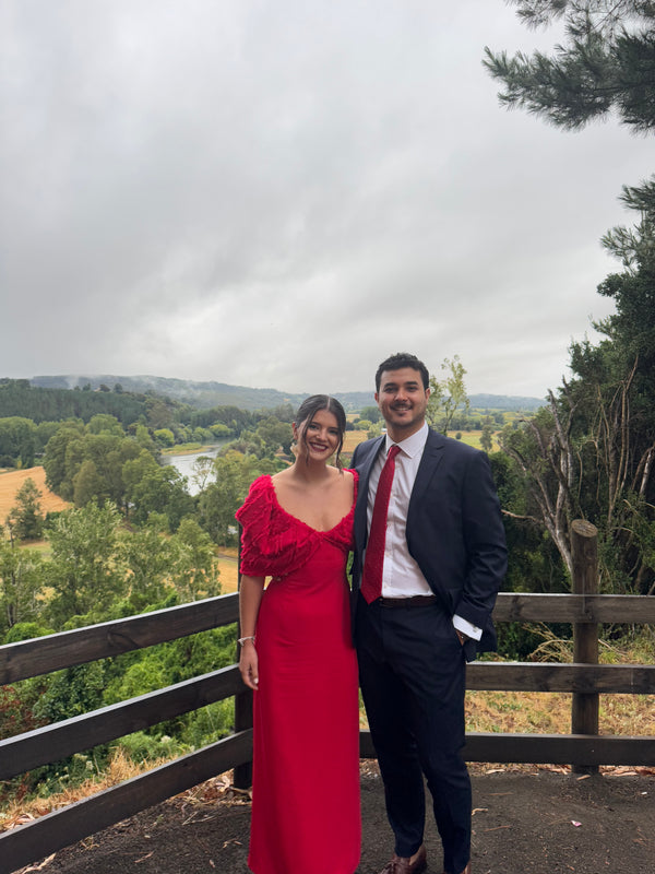  con Vestido Norma Rojo