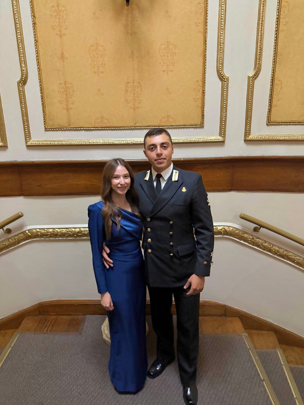  con Vestido Sasa Azul