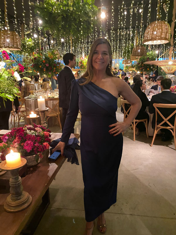  con Vestido Sasa Azul